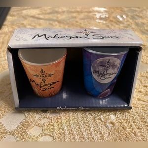Vintage Mohegan Sun resort shot cups